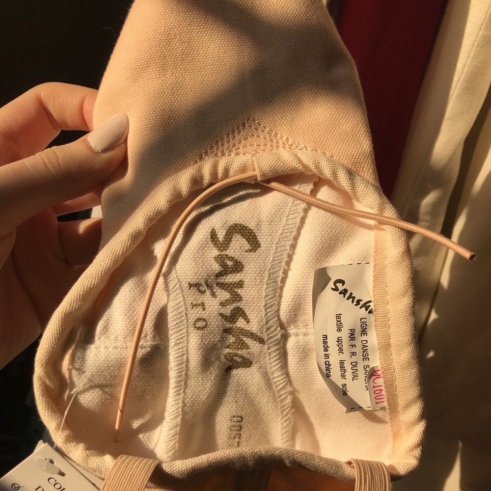 SANSHA split sole ballet slippers (brand-new)